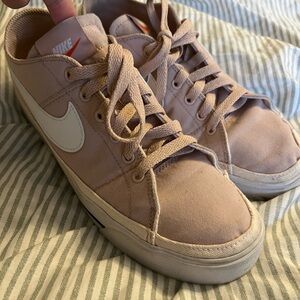 Light pink canvas Nike shoes